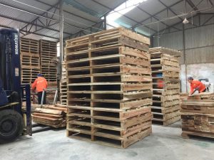 Quy trinh sản xuất pallet gỗ